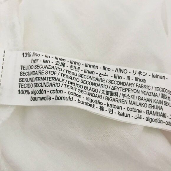 New! Zara Linen Crochet Bohemian Open Back Tiered Ruffle Sleeve White Maxi Dress - Picture 13 of 13